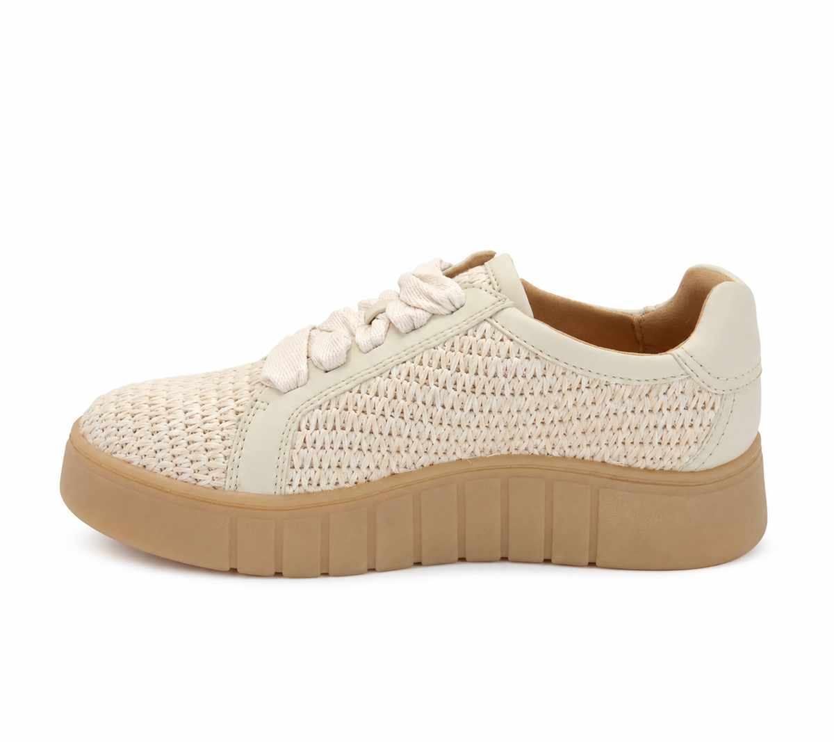 Women’s Woven Side-Zip Platform Sneakers